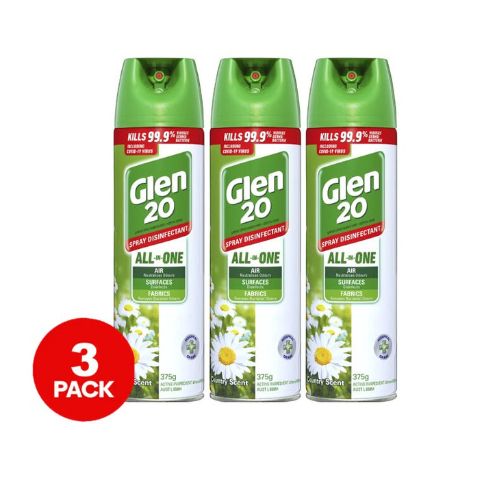 3 Pack Glen 20 Country Scent 375g