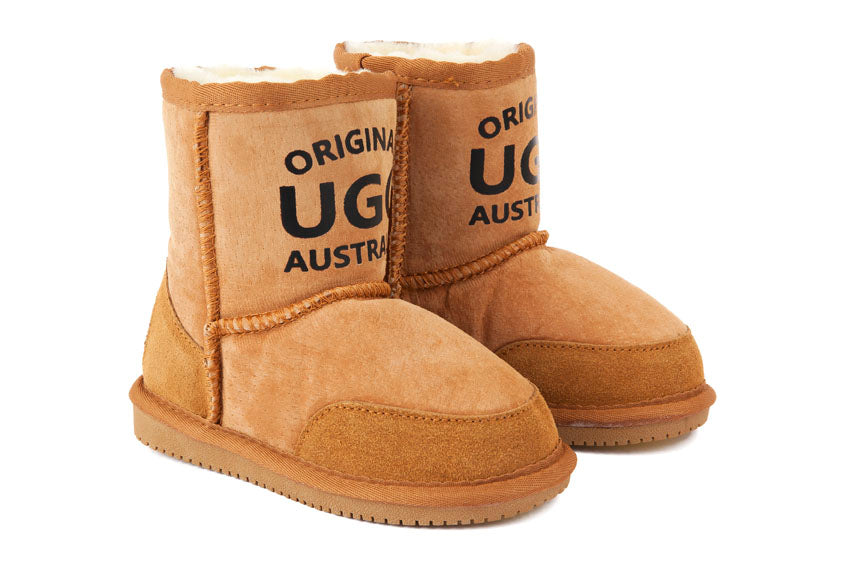 Original UGG Australia Kids Printed Chestnut Short Boots