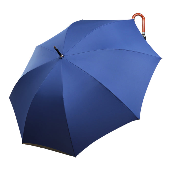 Umbrella Navy Wood Handle