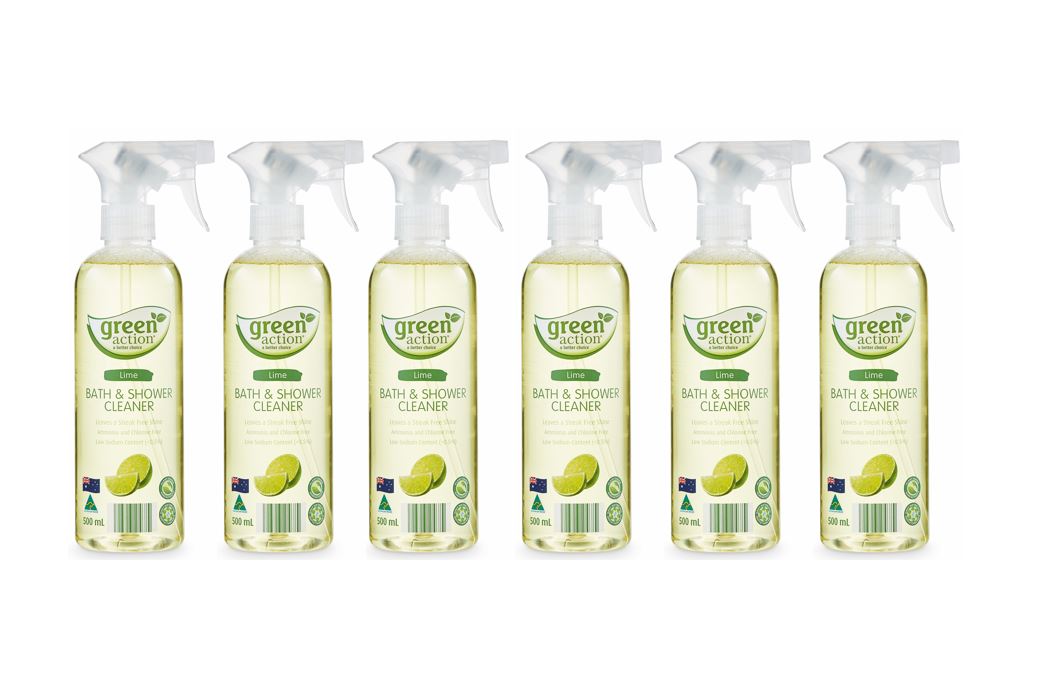 6 Pack Green Action Bath and Shower Cleaner