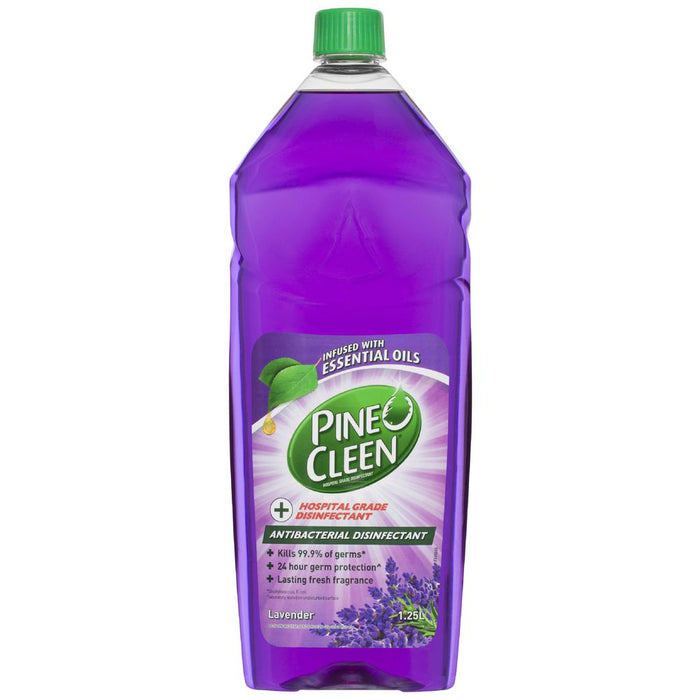 4 Pack Pine O Cleen Disinfectant Antibacterial Lavender 1.25L