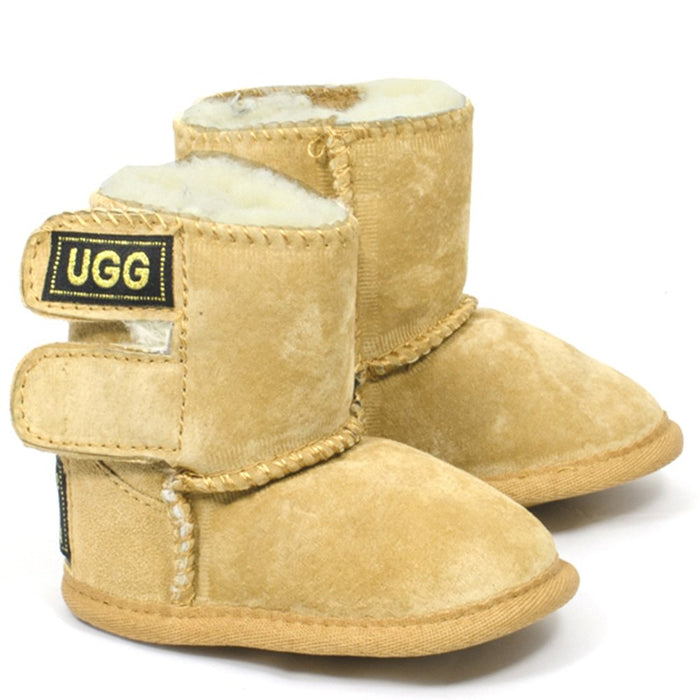 Original UGG Australia Kids Chestnut Soft Velcro Bootsies